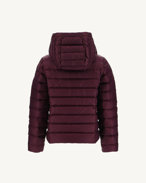 Aubergine Hooded Down Jacket Opale - JOTT UK - 4