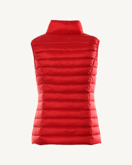 Light sleeveless down jacket Red Seda