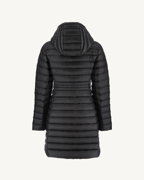 Long hooded down jacket Black Vero - JOTT UK - 4