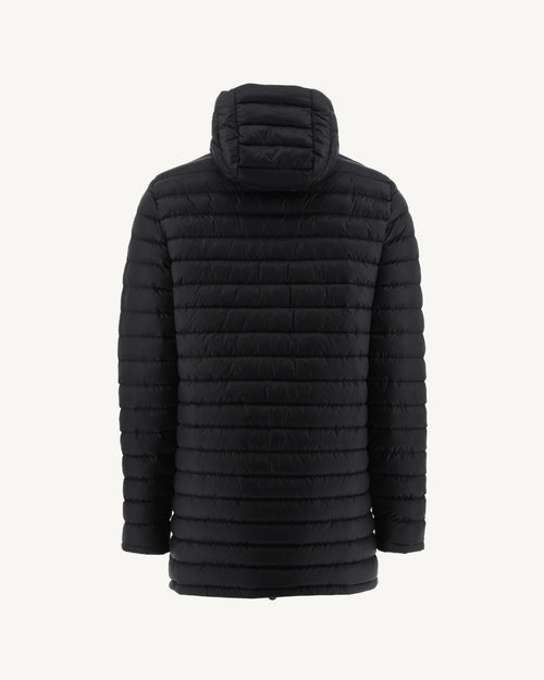 Tonal Military print/Black Reversible light down jacket Amsterdam - JOTT UK - 5