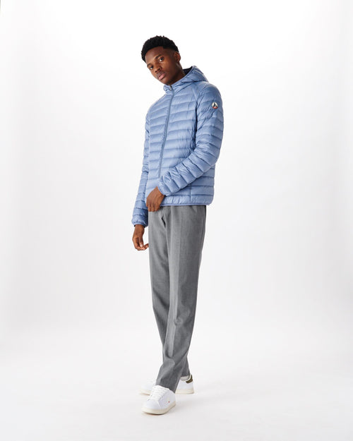 Washed Blue Lightweight down jacket Nico