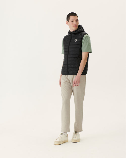 Black Hooded sleeveless down jacket Pat - JOTT UK - 5