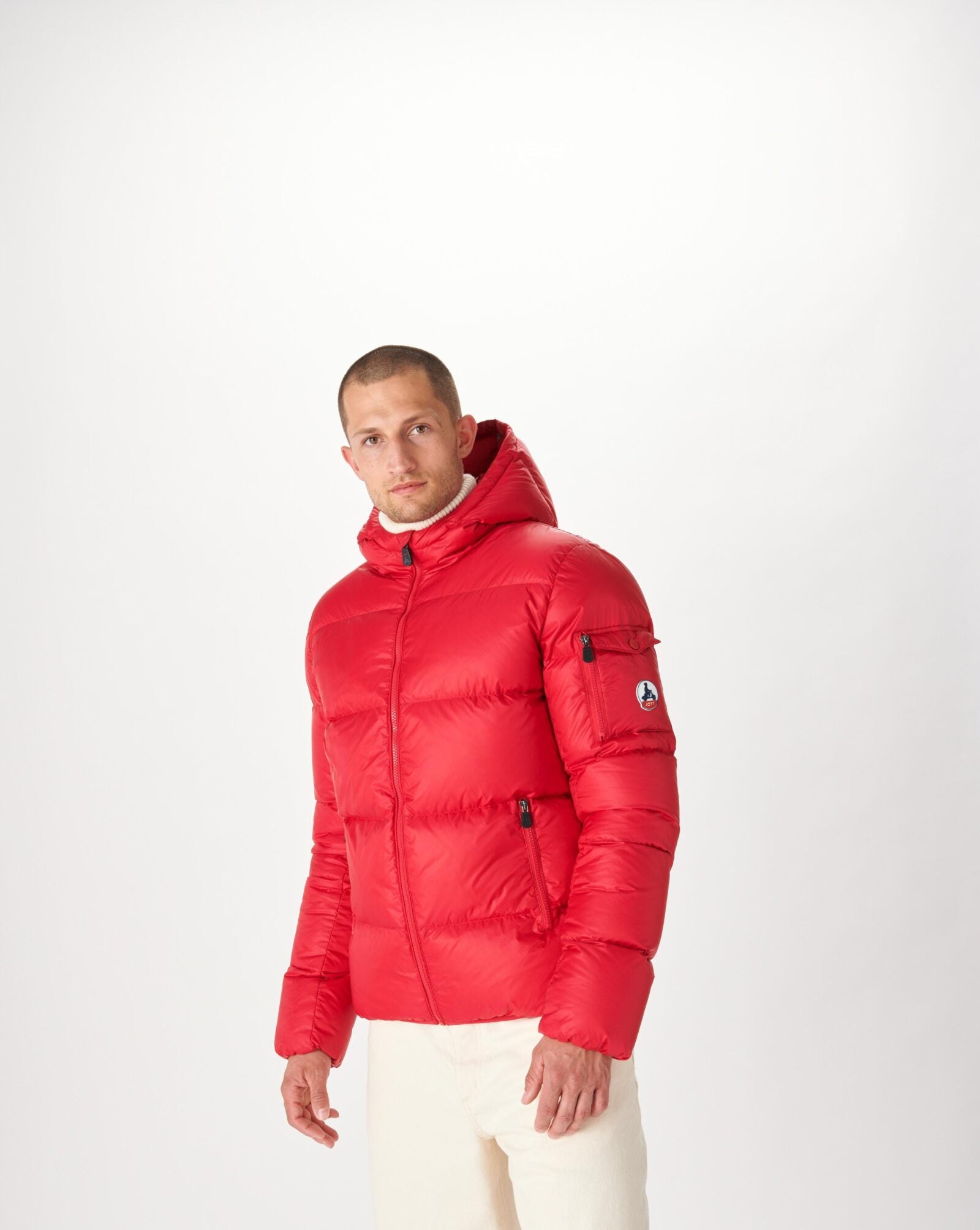 Down jacket hooded best sale