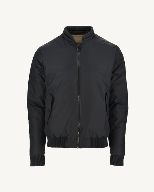 Black/Beige Reversible down jacket Bombay - JOTT UK - 2