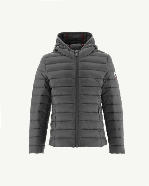 Anthracite Hooded down jacket Carla - JOTT UK - 2
