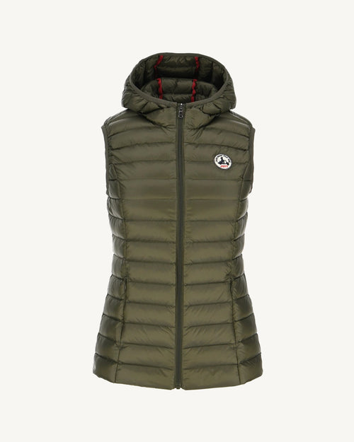 Light sleeveless down jacket Army Mali