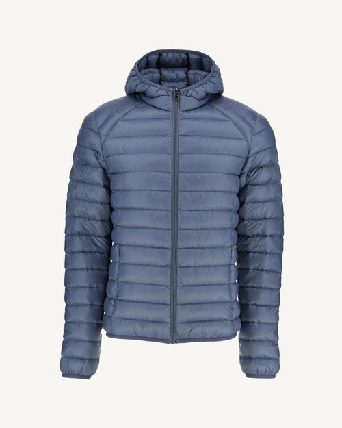Washed Blue Lightweight down jacket Nico - JOTT UK - 2