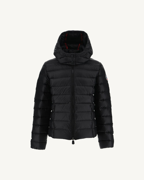 Black Hooded Down Jacket Opale - JOTT UK - 2