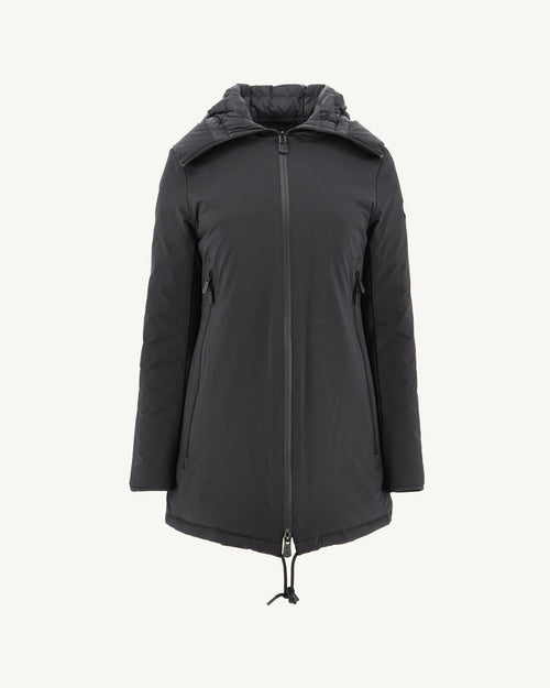 Hooded down jacket Black Sibérie - JOTT UK - 2
