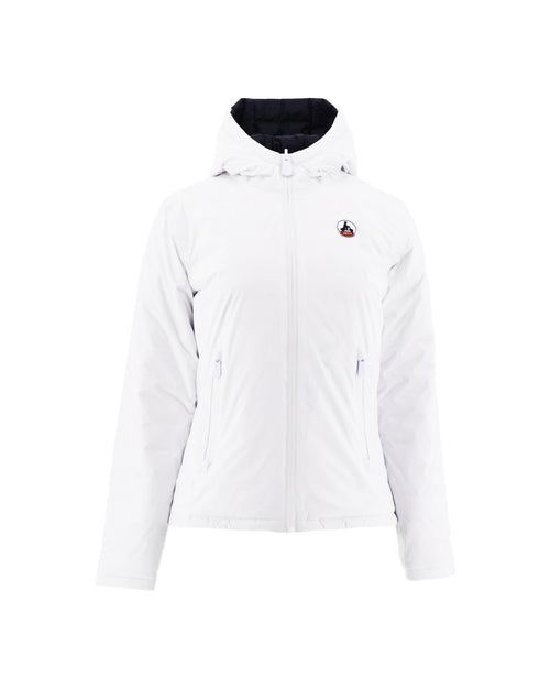 Reversible Down Jacket White/Navy Blue Vienne - JOTT UK - 2