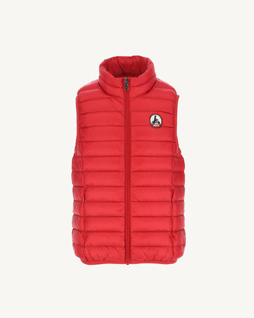 Red Sleeveless Down Jacket Zoe