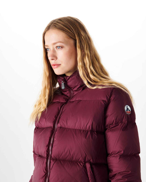 Quilted down jacket Aubergine Cardiff - JOTT UK - 3