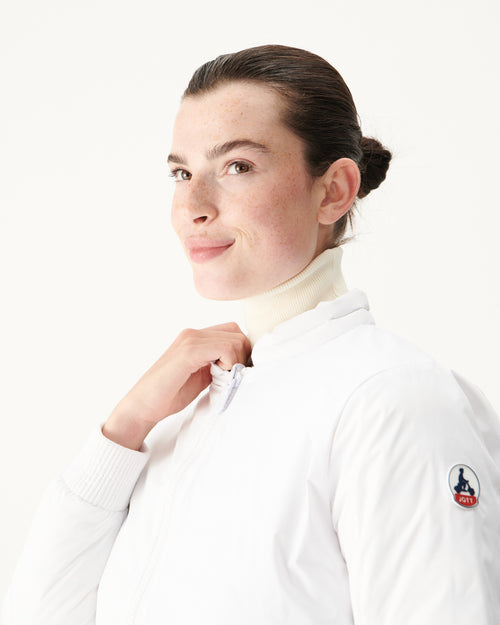 Reversible down jacket White/Navy Blue Hanoi - JOTT UK - 3