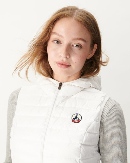 Light sleeveless down jacket White Mali - JOTT UK - 5