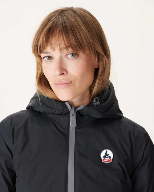 Reversible light down jacket Black Moscou - JOTT UK - 3