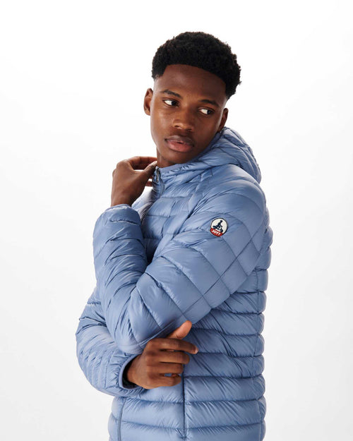 Washed Blue Lightweight down jacket Nico - JOTT UK - 3