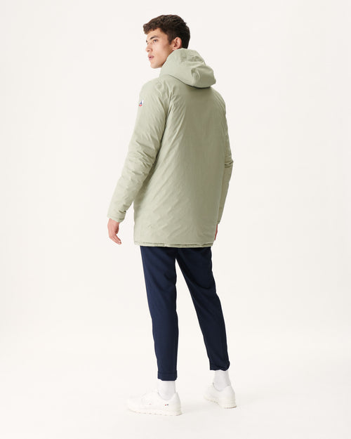 Sage Green/Army Reversible light puffer jacket Amsterdam - JOTT UK - 4