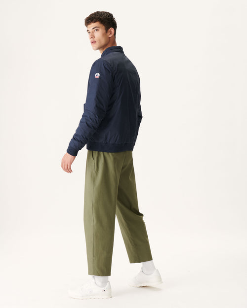 Navy Blue/Red Reversible down jacket Bombay - JOTT UK - 4