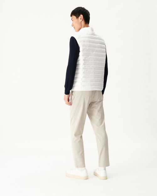 White Sleeveless down jacket Tom