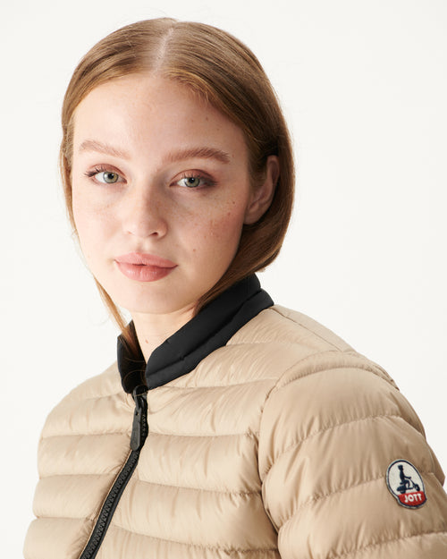 Reversible down jacket Black/Beige Hanoi - JOTT UK - 3