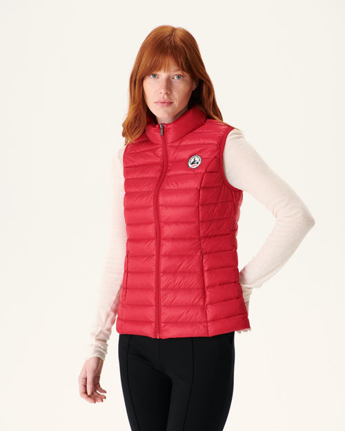 Light sleeveless down jacket Red Seda - JOTT UK - 2