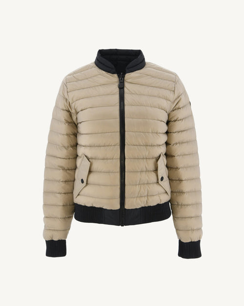 Reversible down jacket Black/Beige Hanoi - JOTT UK - 5