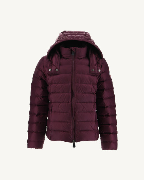 Aubergine Hooded Down Jacket Opale - JOTT UK - 2