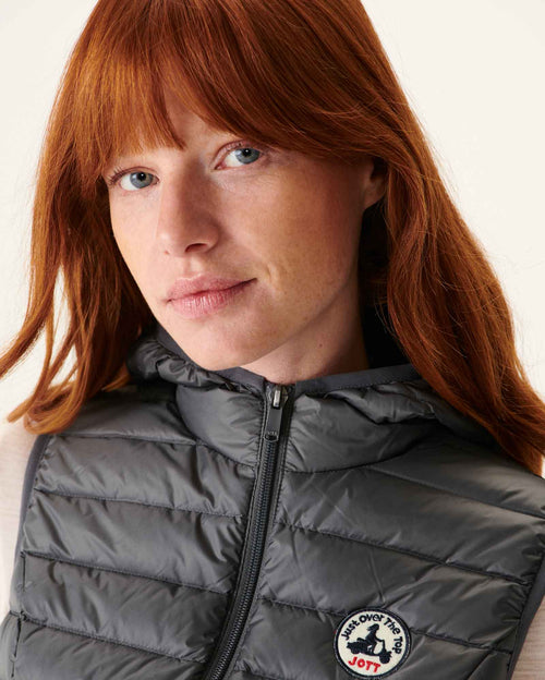 Light sleeveless down jacket Anthracite Mali - JOTT UK - 3