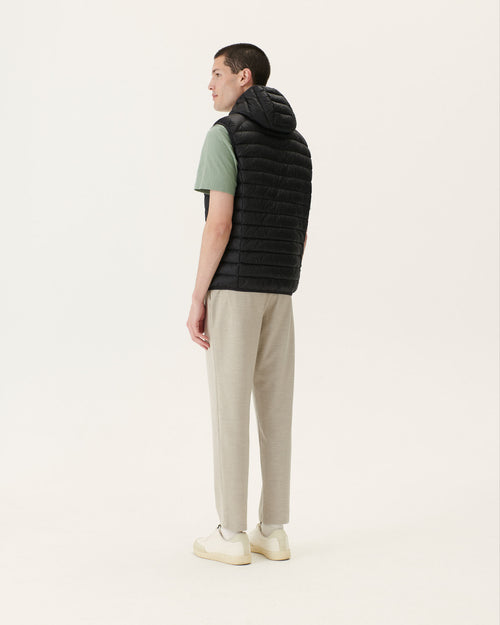 Black Hooded sleeveless down jacket Pat - JOTT UK - 4